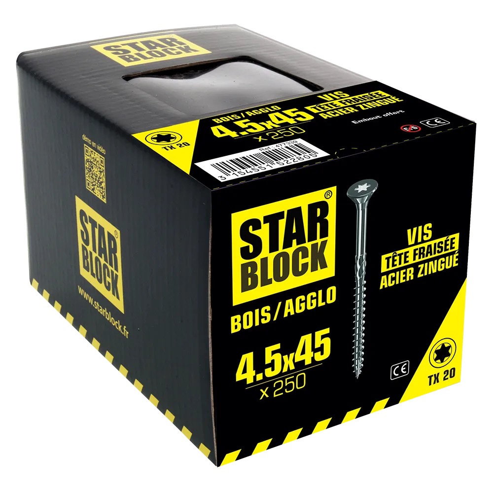 starblock-holzschraube-4-5x45-senkkopf-torx-verzinkt image 2