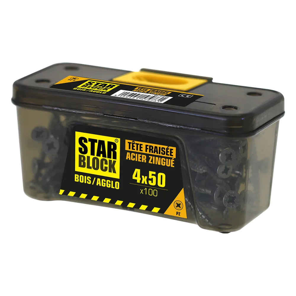 starblock-holz-spanplattenschraube-4x50-mm-senkkopf-pozidrive-verzinkter-stahl image 4