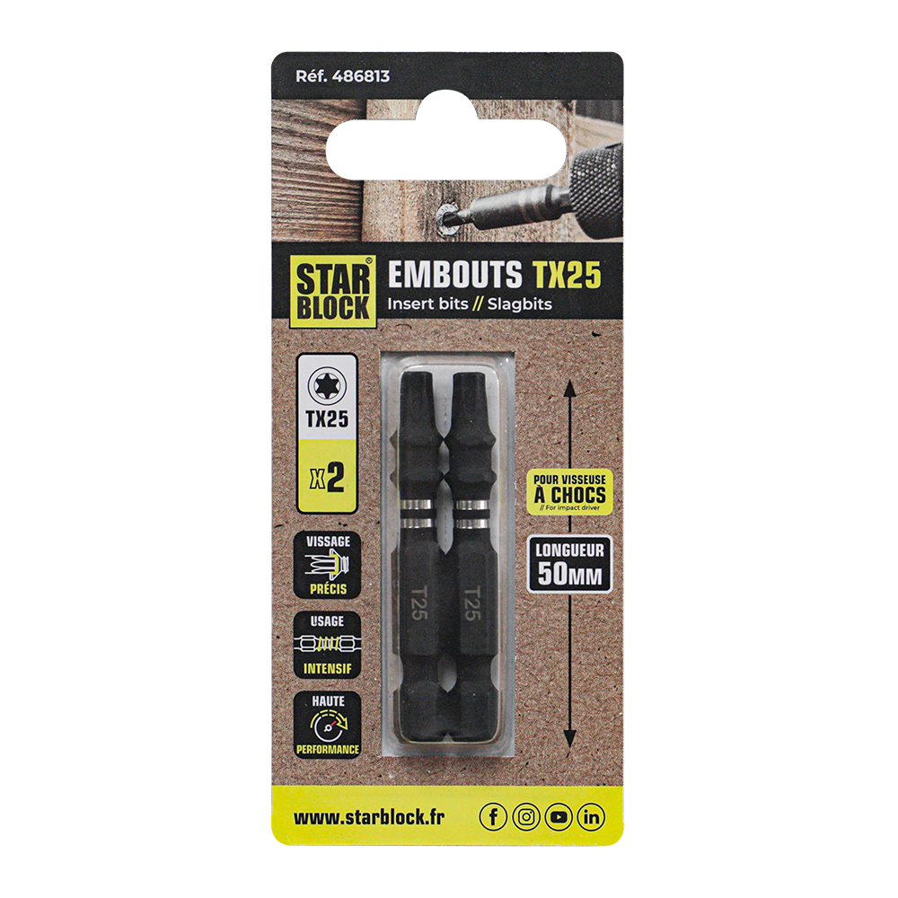 starblock-schrauber-bit-torx-t25-50-mm-f-r-schlagschrauber image 2