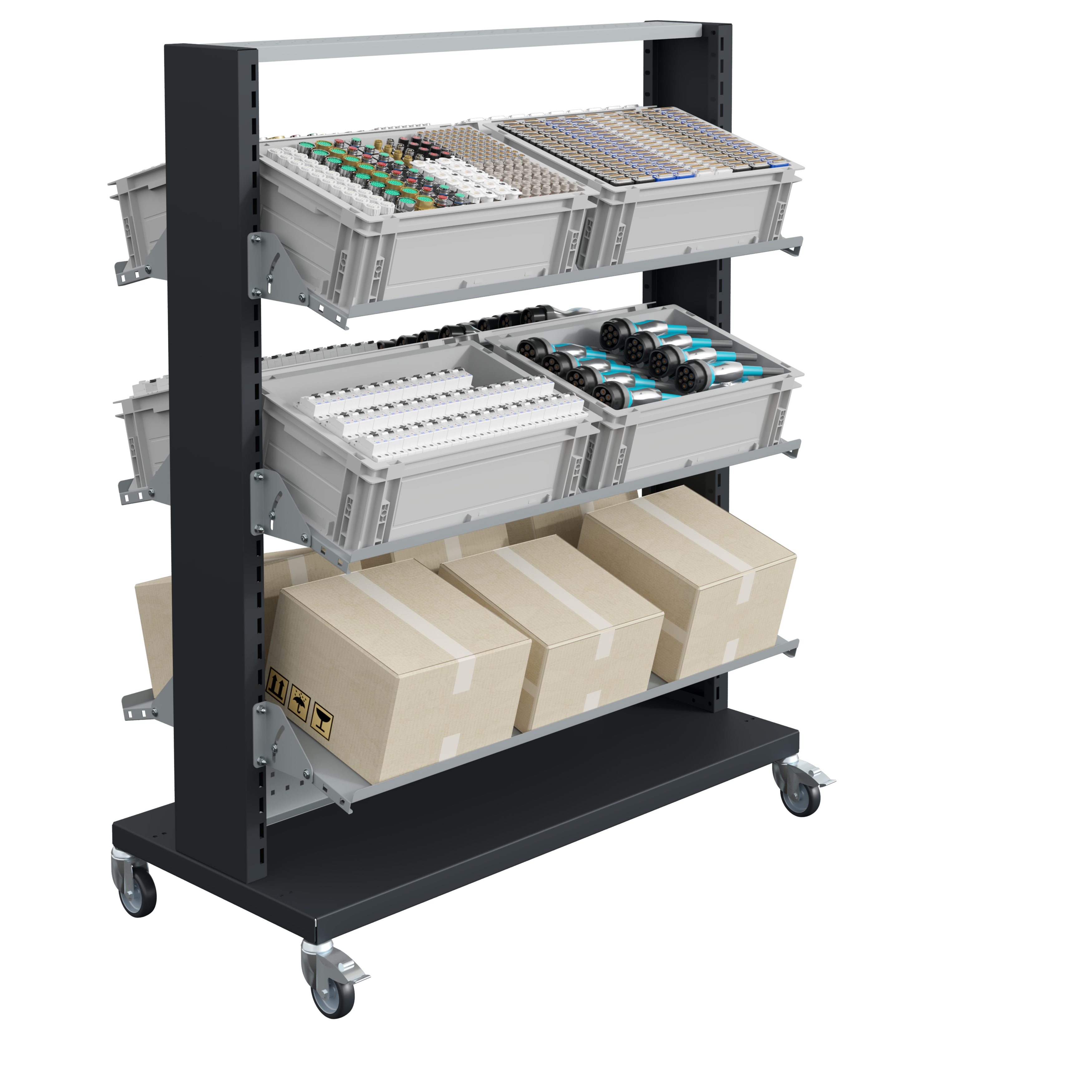 sofame-desserte-fluxo-rollwagen-mit-etagenb-den image 1