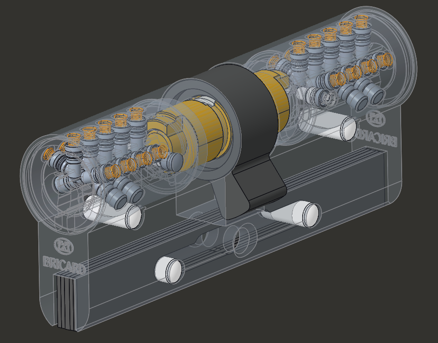 bricard-chifral-x40-sicherheitszylinder-mit-3-schl-sseln image 2