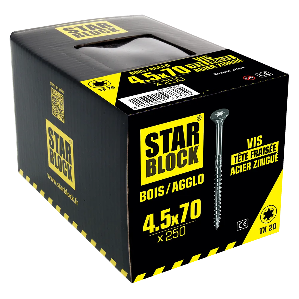 starblock-holz-spanplattenschraube-4-5x70-mm-senkkopf-torx-verzinkter-stahl image 2