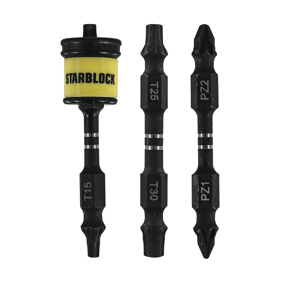 starblock-magnetring-bit-set-torx-pozidriv-60-mm-mit-3-doppel-bits image 1