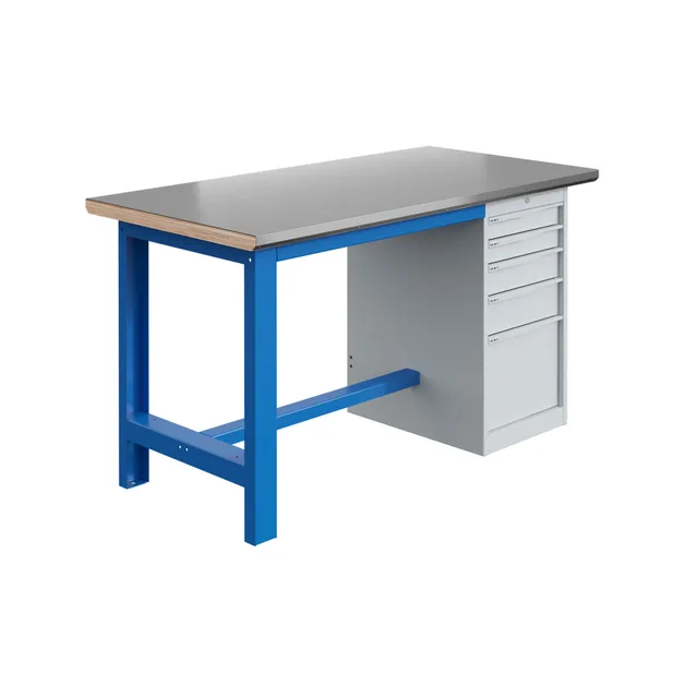 sofame-werkbank-si-multiplex-40-mm-galva-mit-sockel-schubladenschrank image 1