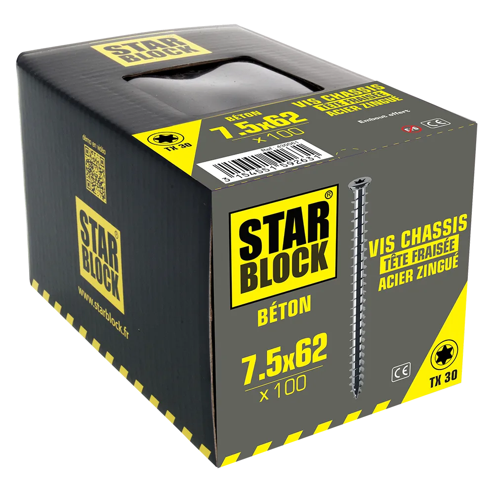 starblock-kozijnschroef-rahmenschraube-7-5x62-senkkopf-torx-verzinkt image 2