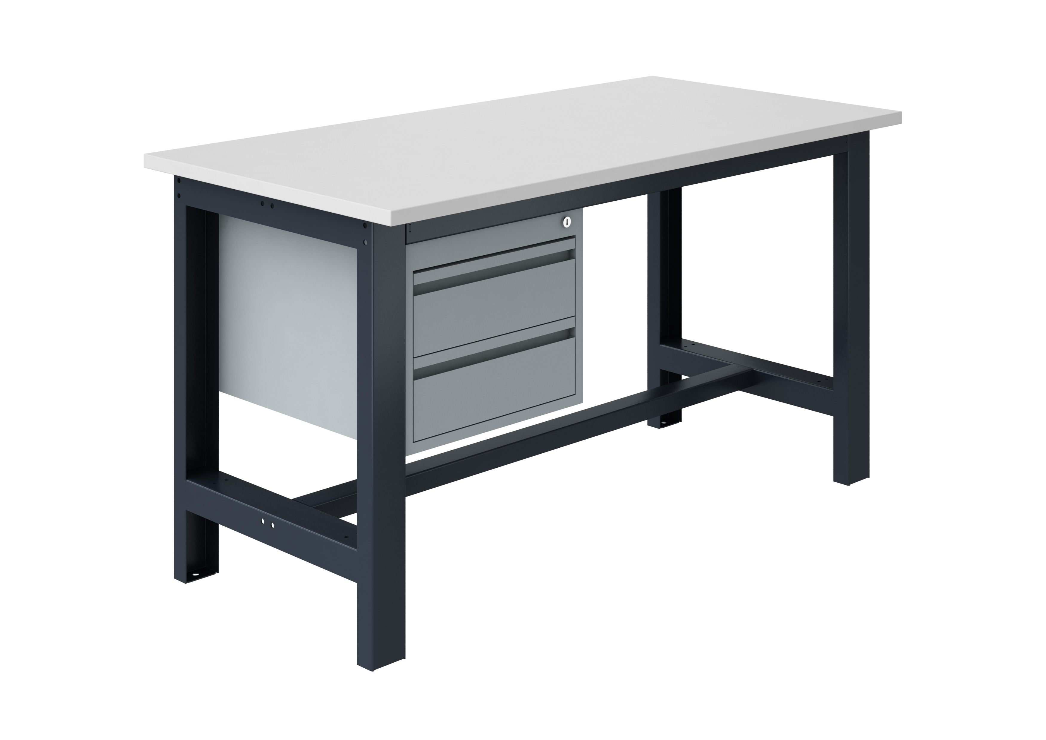 sofame-si-werkbank-mit-melaminplatte-28-mm-und-schubladenblock image 1