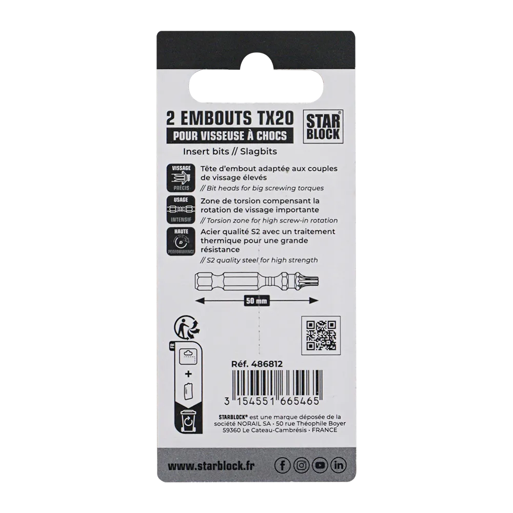 starblock-torx-t20-schrauber-bit-50-mm-f-r-schlagschrauber image 3