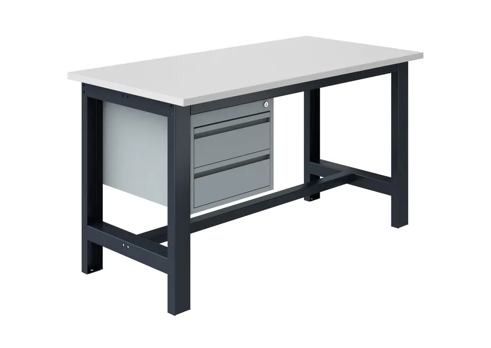 sofame-si-werkbank-mit-melaminplatte-28-mm-und-schubladenblock image 1