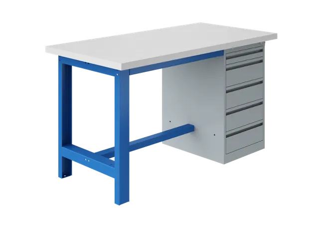 sofame-werkbank-si-resitop-40-mm-mit-schubladenblock image 1