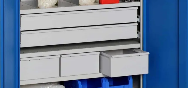 sofame-schrank-ausstattung-l1000xp500-f-r-fl-gelt-ren-schubladen-set-ral7035 image 1