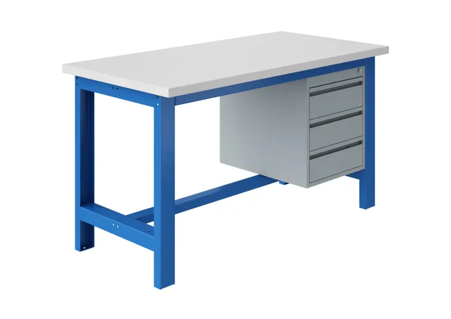 sofame-etablis-si-werkbank-mit-melaminplatte-38mm-und-schubladenblock image 1