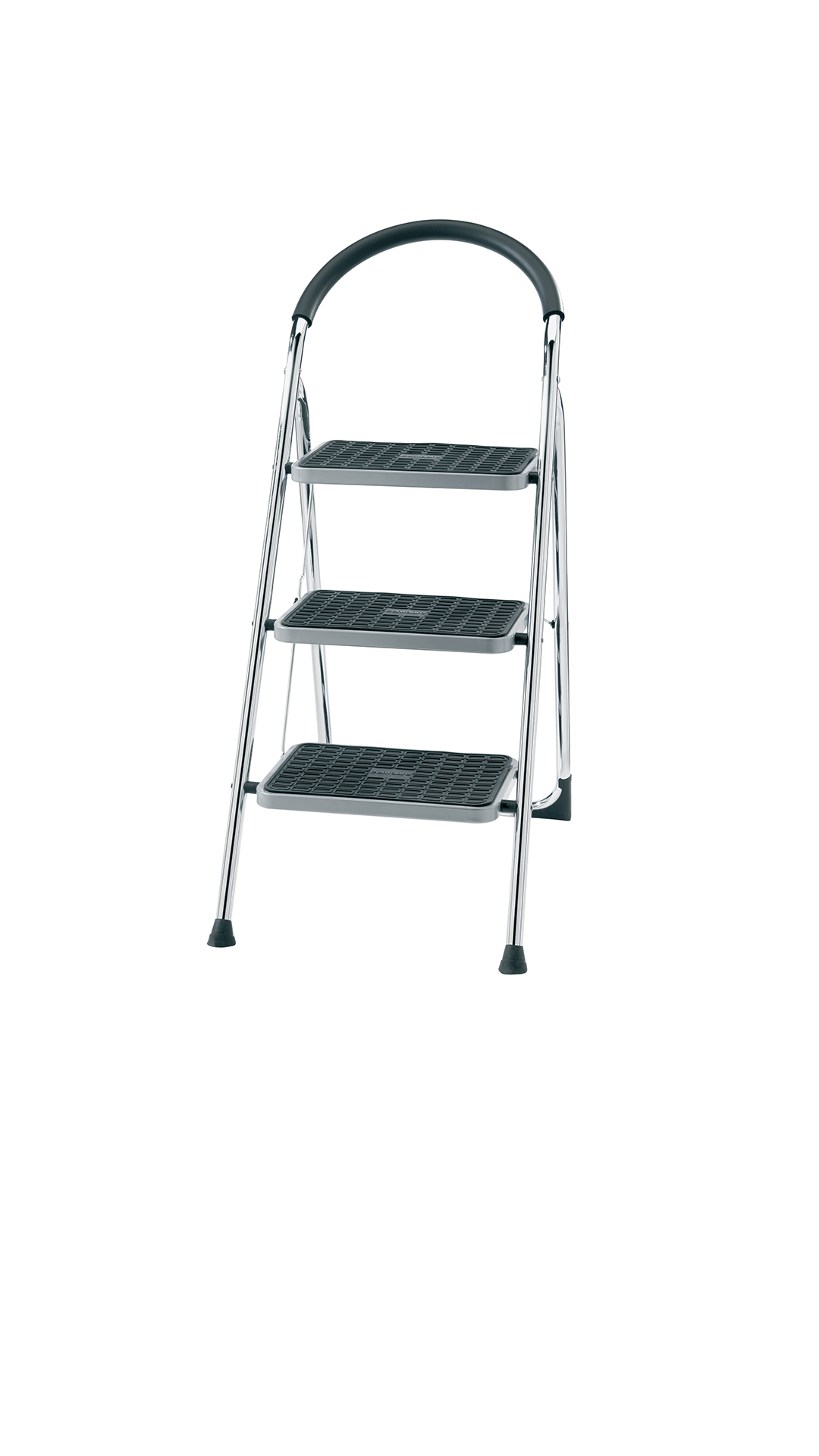 centaure-stepstool-chrome-trittstufe-mit-gel-nder image 1