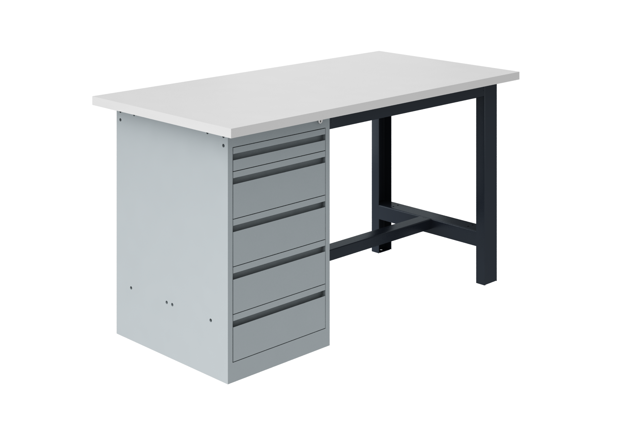 sofame-etablis-si-werkbank-resitop-30mm-mit-schubladenblock image 1