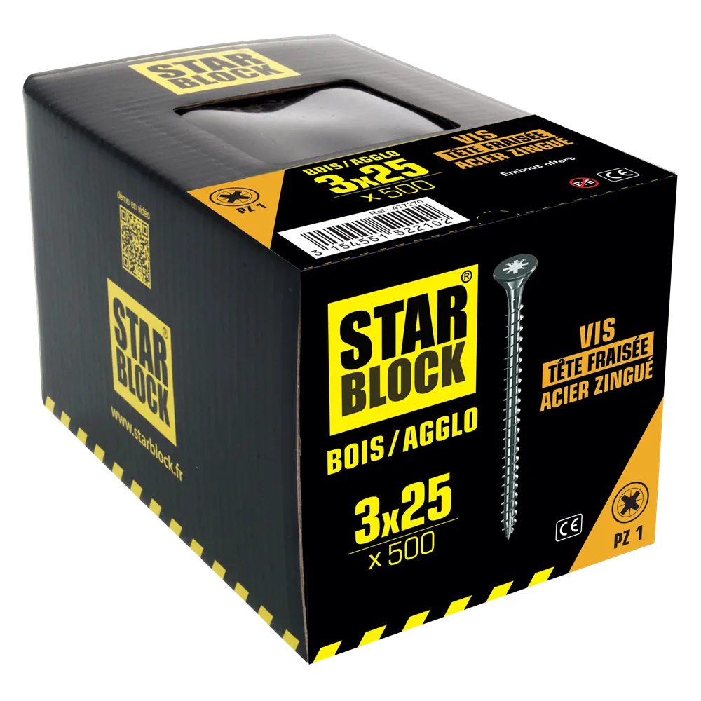 starblock-holzschraube-3x25-mm-senkkopf-pozidriv-verzinkt-holz-agglo image 3