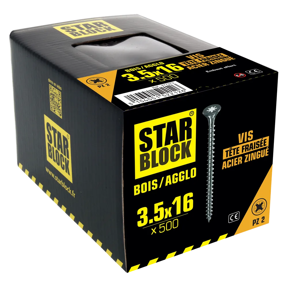 starblock-holz-spanplattenschraube-3-5x16-mm-senkkopf-pozidriv-verzinkt image 3
