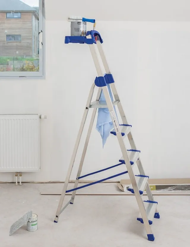 centaure-stepladder-big-step-aluminium-stehleiter-mit-gro-er-werkzeugablage-150- image 1