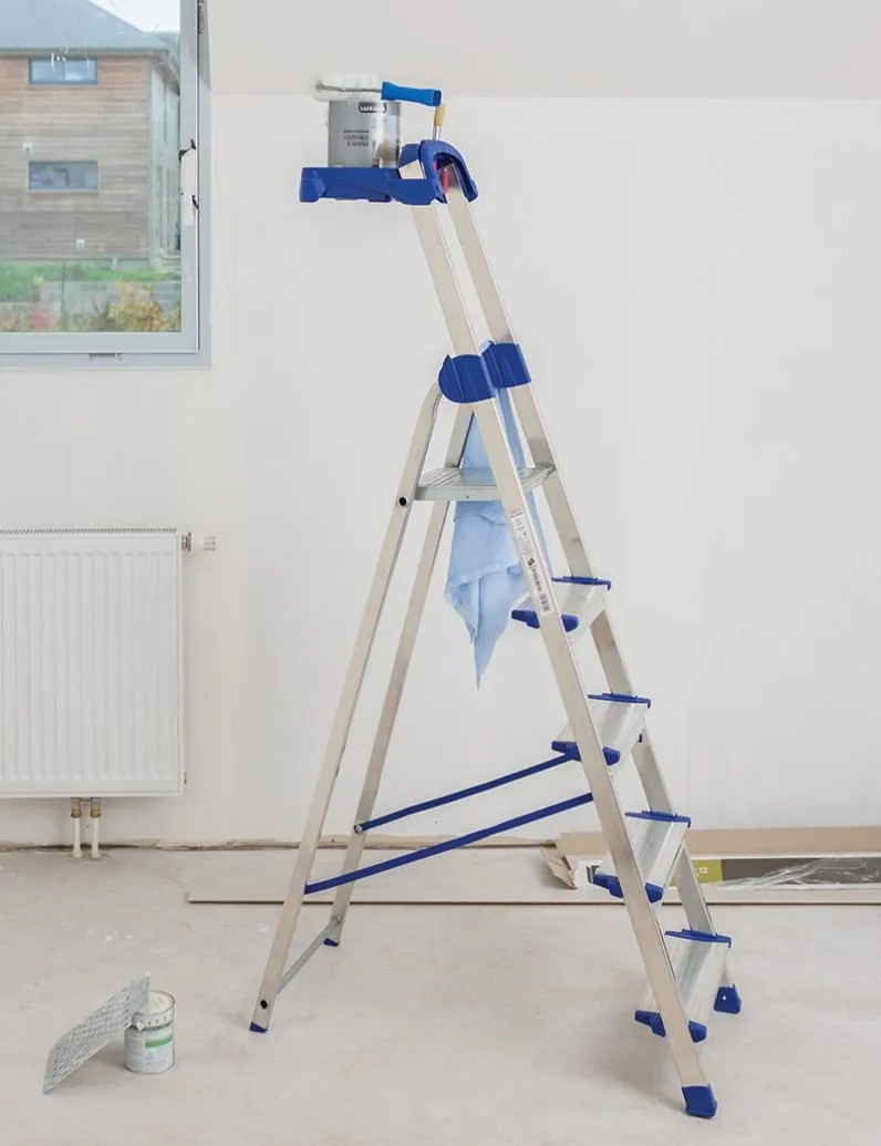 centaure-stepladder-big-step-aluminium-stehleiter-mit-gro-er-werkzeugablage-150- image 1