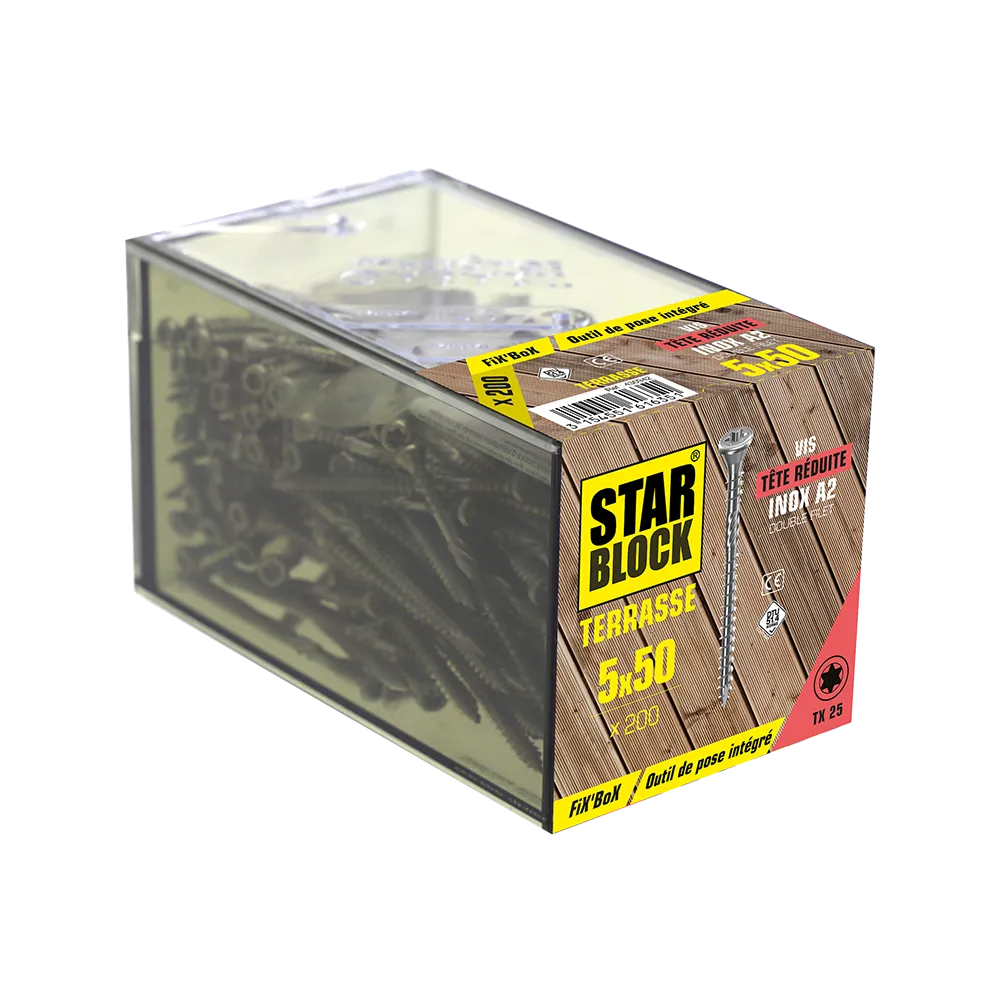 starblock-terrassenschraube-5x50-mm-edelstahl-a2-torx image 2