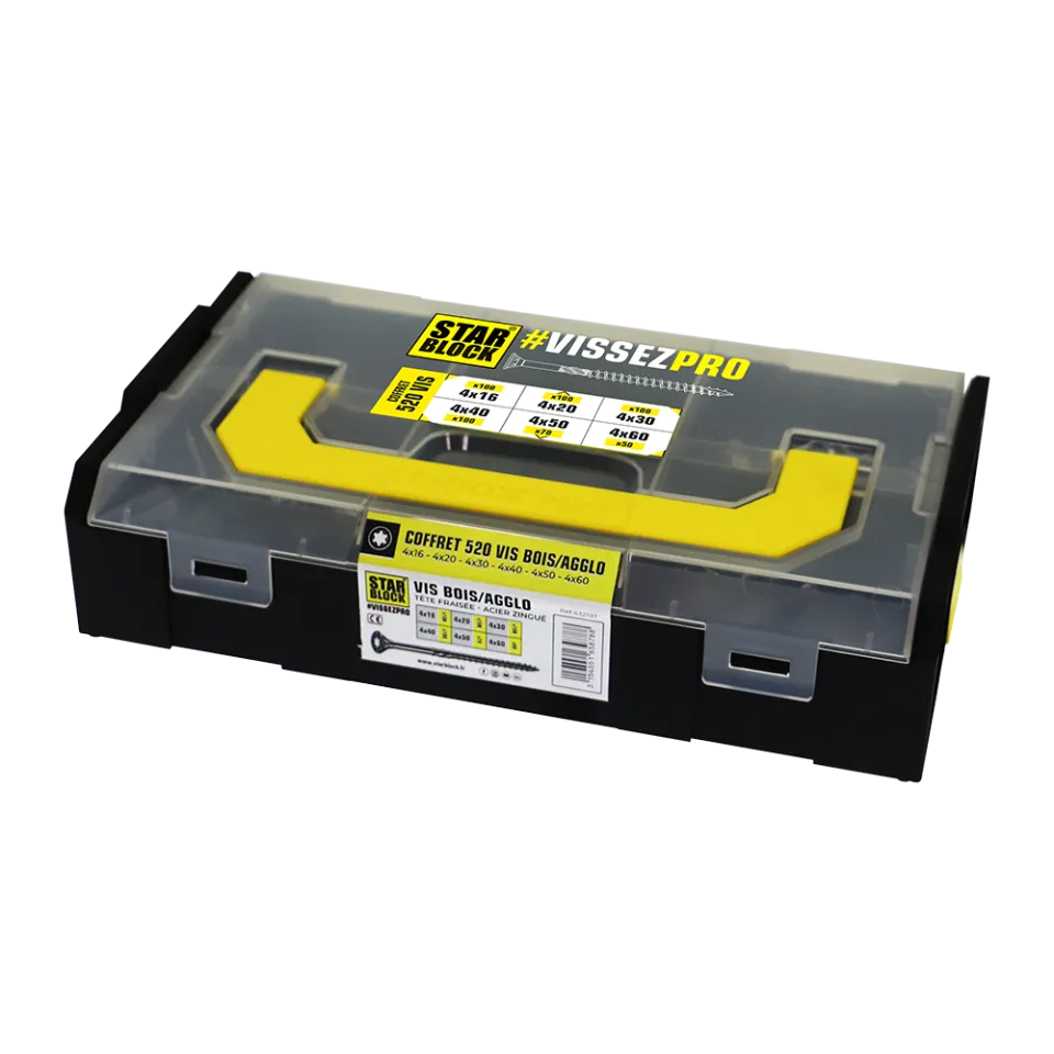 starblock-mini-l-boxx-sortiment-520-holzschrauben image 1