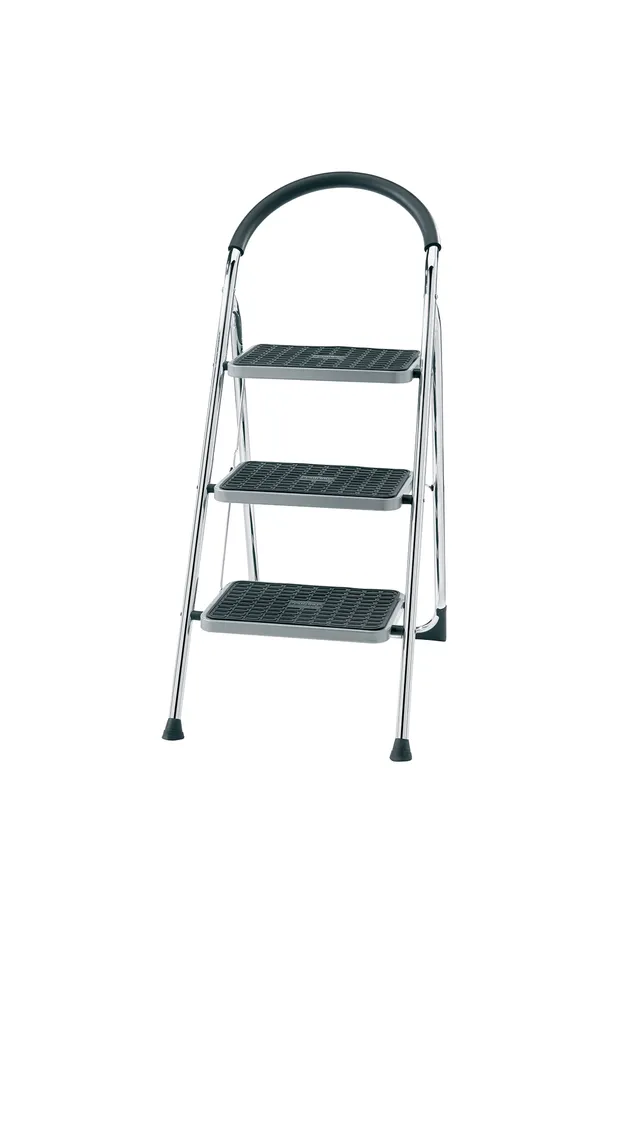 centaure-stepstool-chrome-trittstufe-mit-gel-nder image 1