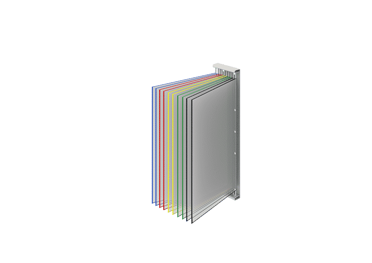 sofame-support-10-pochettes-a4-display-set-mit-metallhalterung image 1