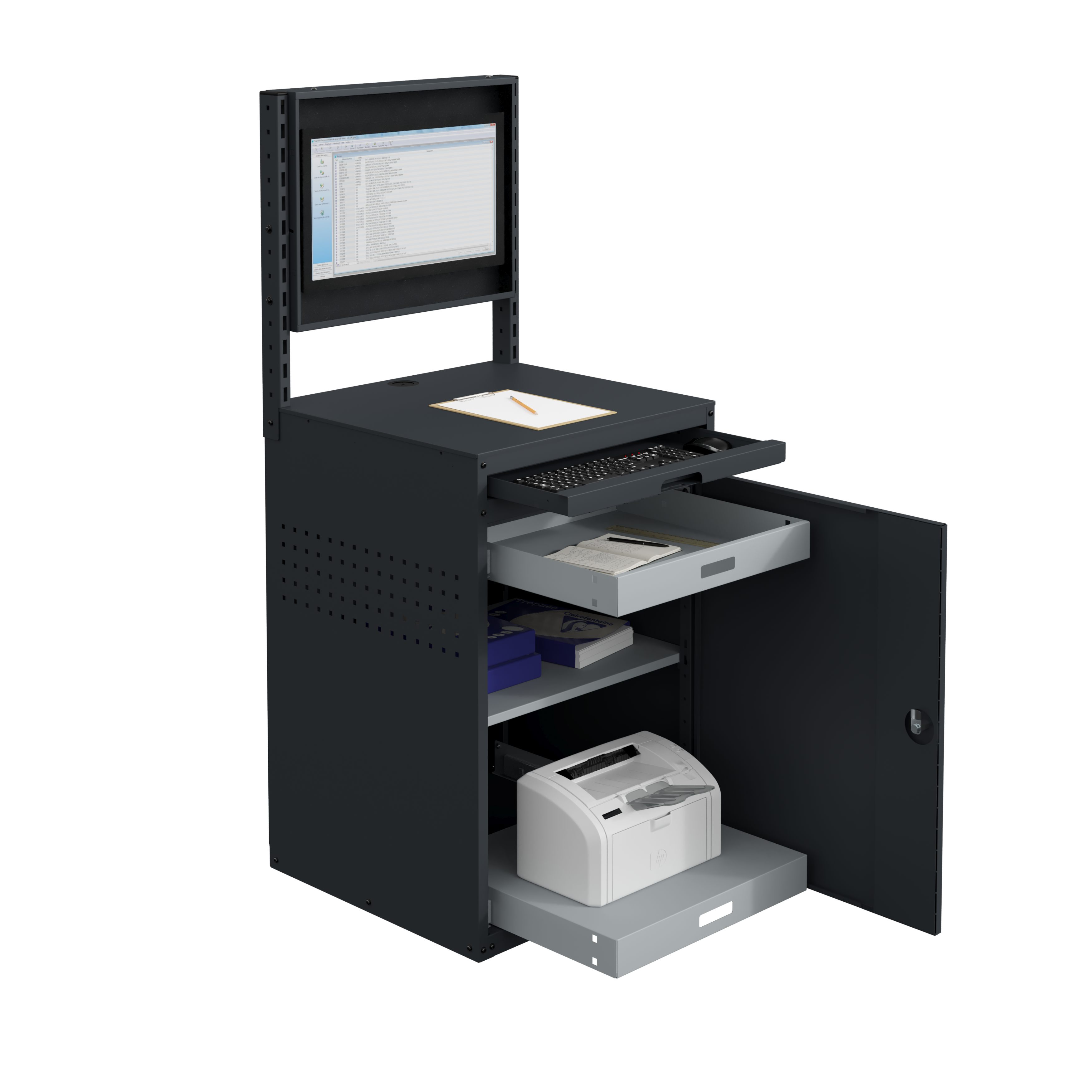sofame-modulinfo-computerschrank-stahl image 1