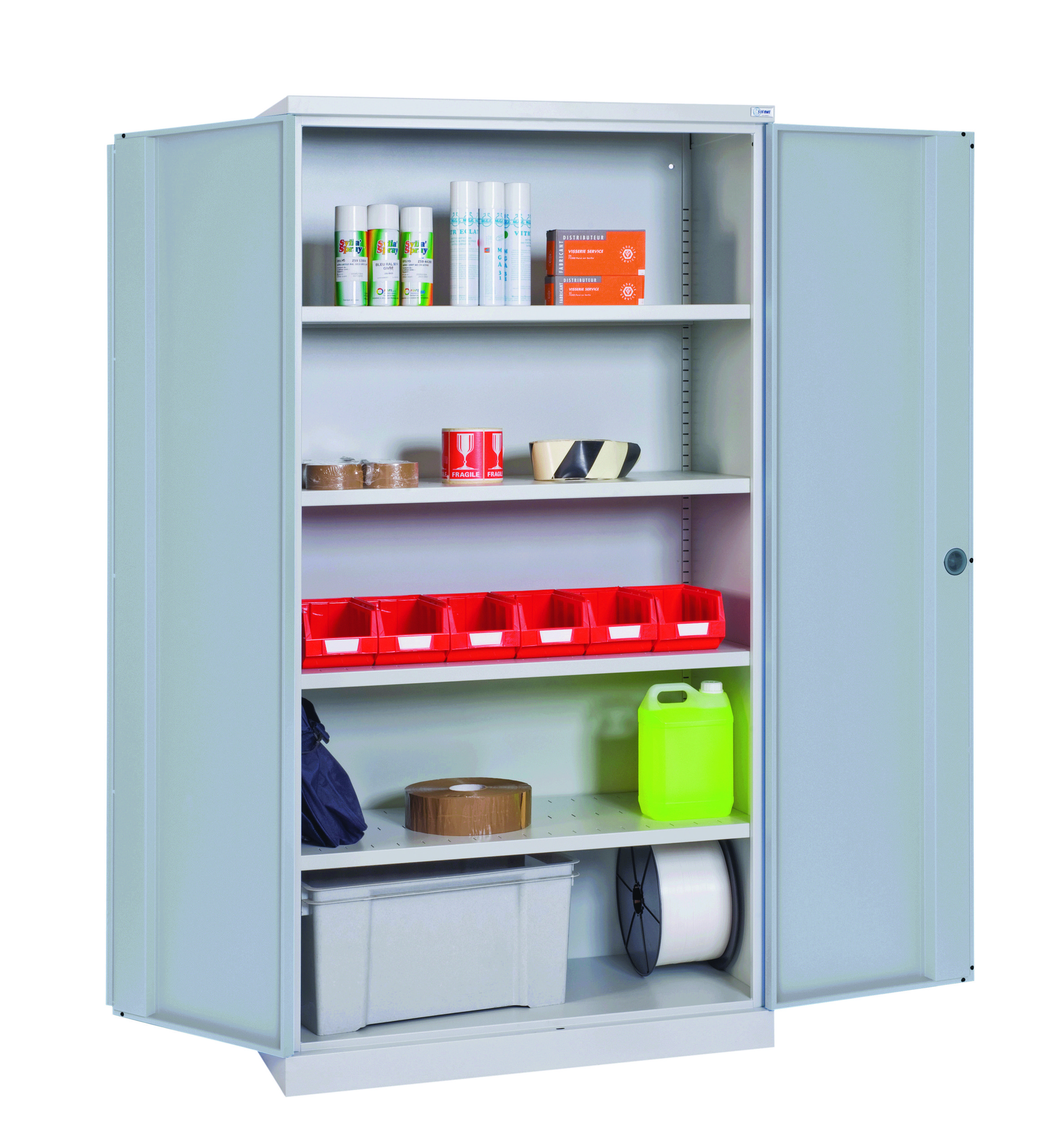 sofame-werkstattschrank-mit-fl-gelt-ren-stahl image 5