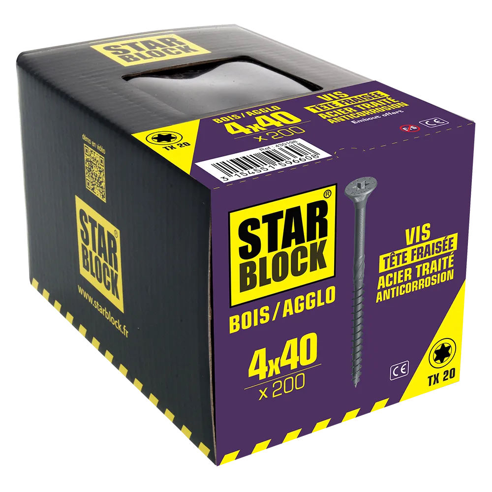 starblock-antikorrosions-holzschraube-4x40-mm-senkkopf-torx image 2