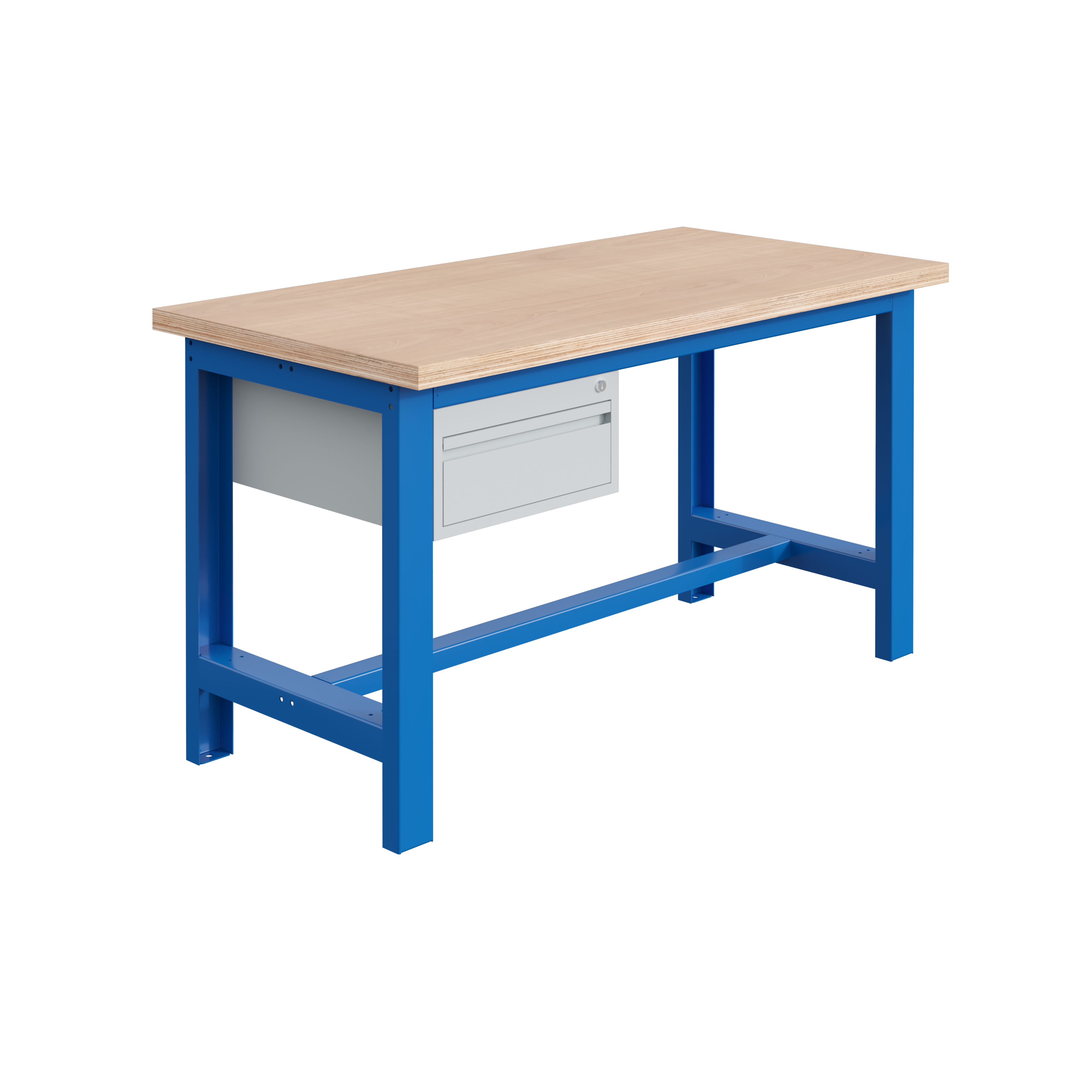 sofame-werkbank-si-multiplex-40-mm-mit-schubladenblock-1500-kg image 1