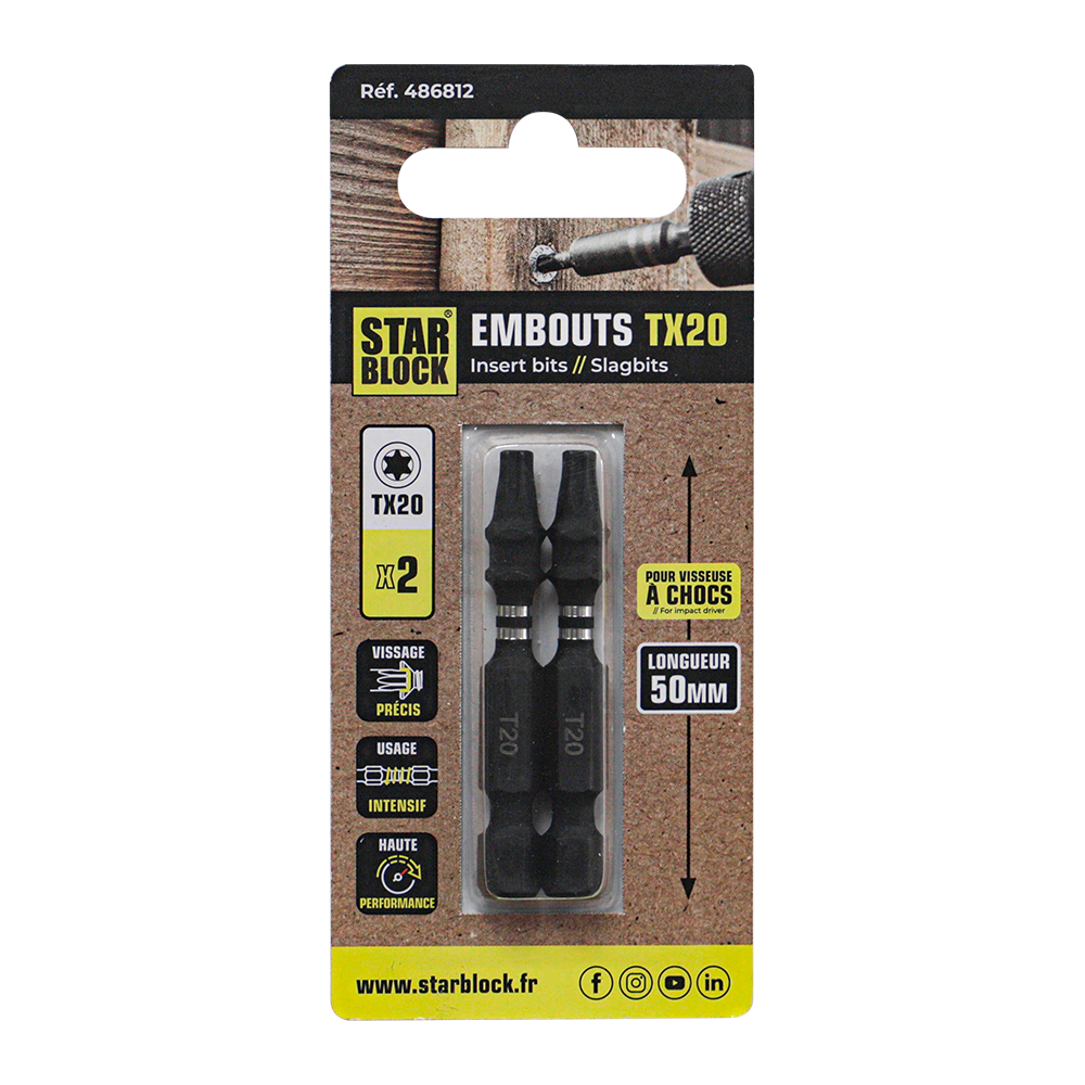 starblock-torx-t20-schrauber-bit-50-mm-f-r-schlagschrauber image 2