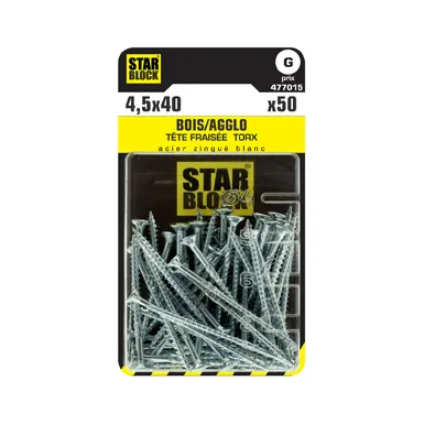 starblock-holz-spanplattenschraube-4-5x40-senkkopf-torx-verzinkter-stahl image 2