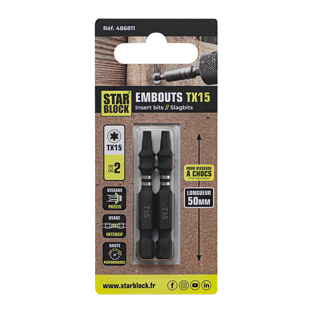 starblock-schrauberbit-torx-t15-50-mm-s2-stahl image 2