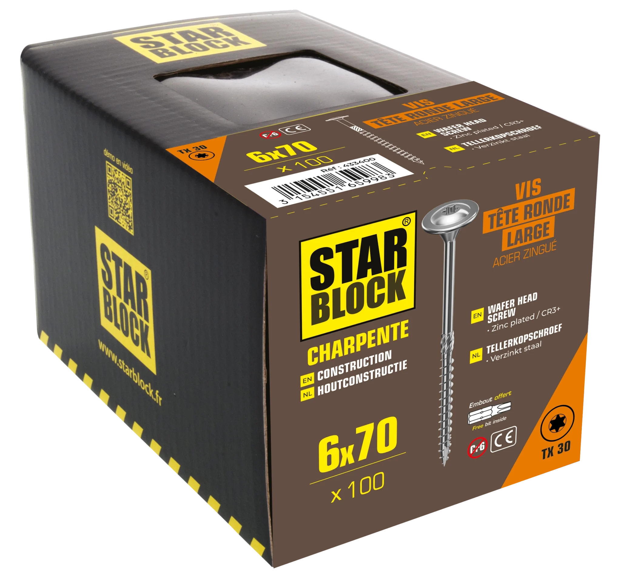 starblock-tellerkopfschraube-6x70-konstruktion-torx-verzinkt image 2