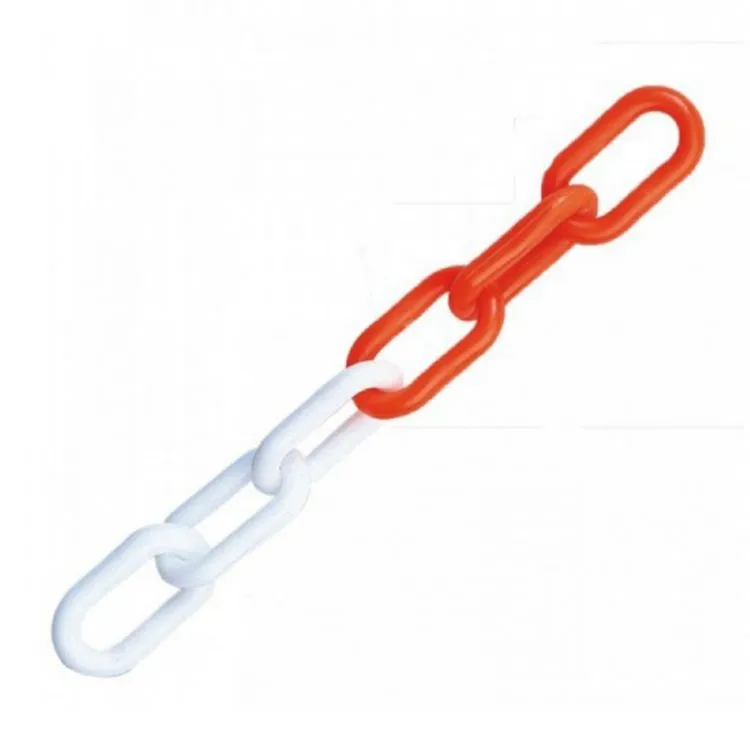 godet-absperrkette-balisage-kunststoffkette-rot-wei image 1