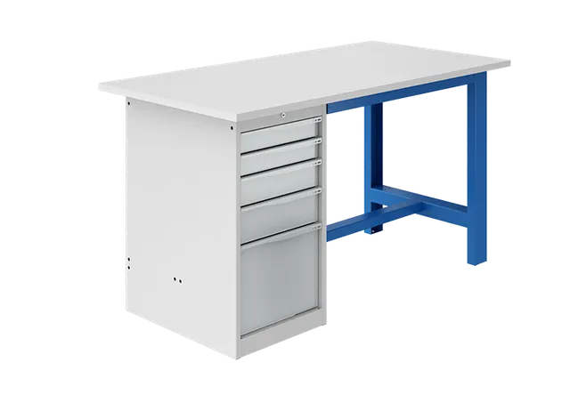 sofame-si-werkbank-fix-esd-30mm-antistatisch-mit-schubladenblock image 1