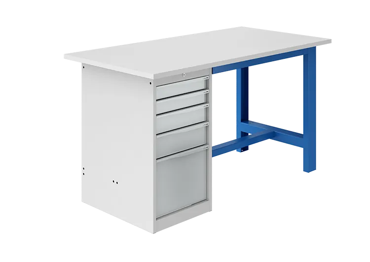 sofame-si-werkbank-fix-esd-30mm-antistatisch-mit-schubladenblock image 1