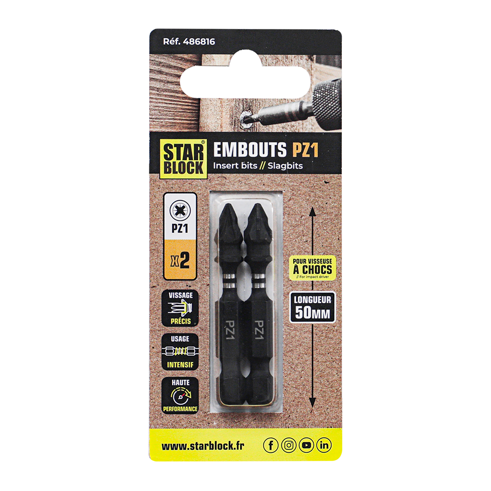 starblock-schrauberbit-pozidriv-pz1-50-mm image 2