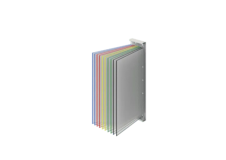 sofame-support-10-pochettes-a4-display-set-mit-metallhalterung image 1