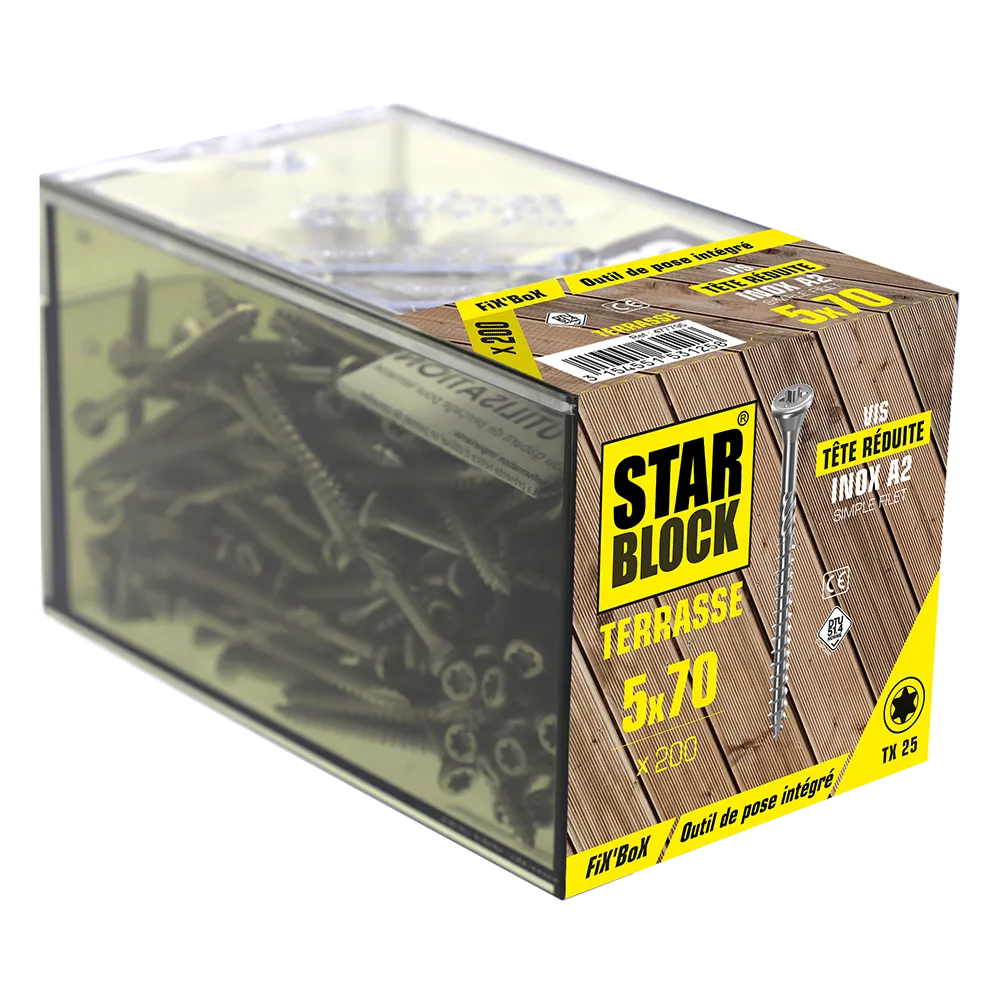 starblock-terrassenschraube-5-70-mm-reduzierter-kopf-torx-edelstahl-a2 image 3
