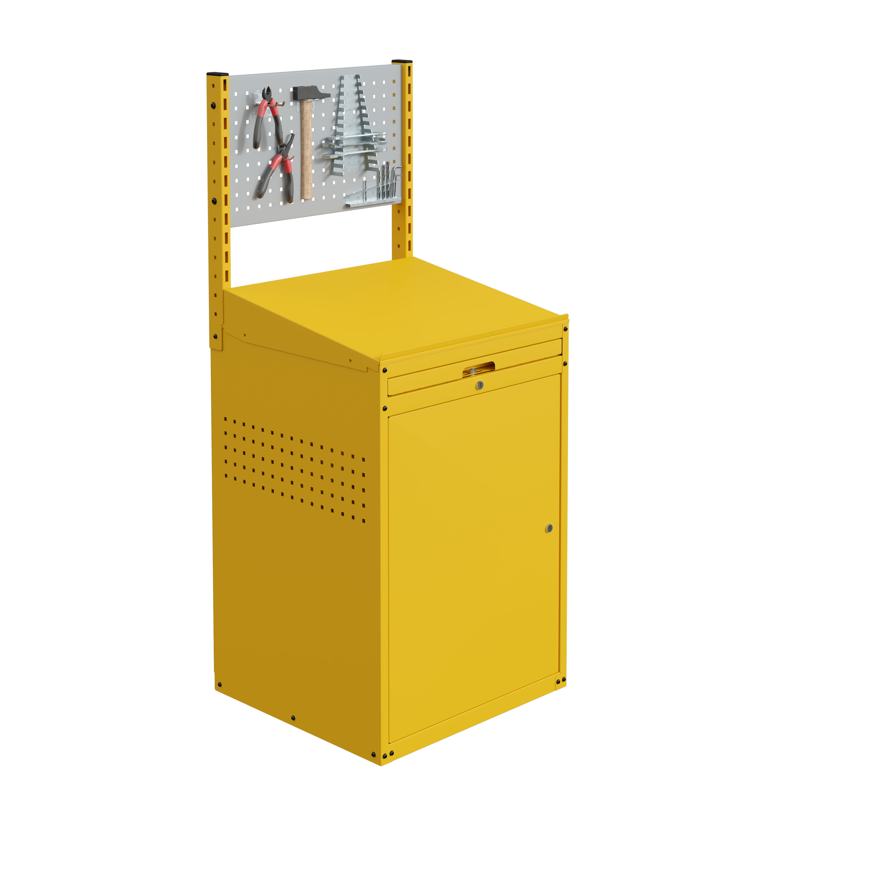 sofame-modulinfo-schrank-mit-schr-ger-pultauflage-und-tastaturauszug image 1