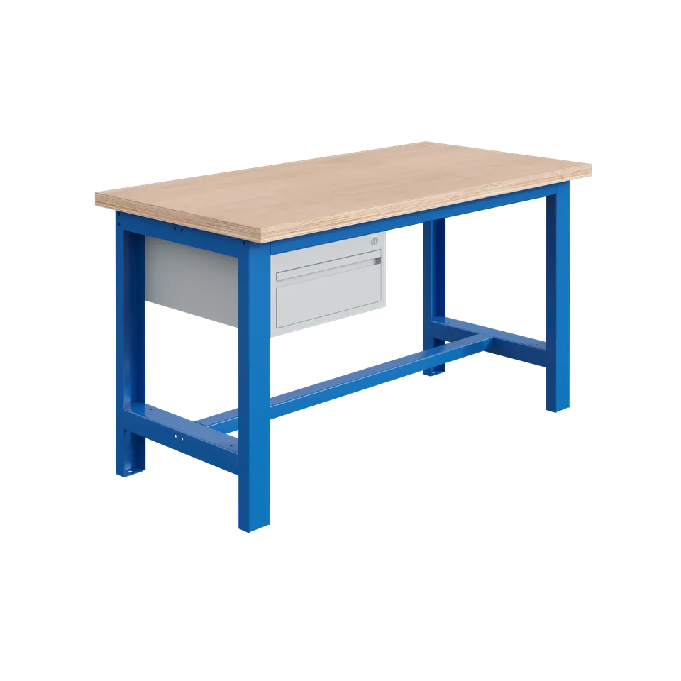 sofame-werkbank-si-multiplex-40-mm-mit-schubladenblock-1500-kg image 1