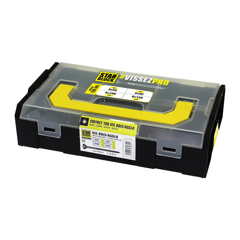 starblock-mini-l-boxx-schraubenbox-100-holzschrauben-mit-transparentdeckel image 1