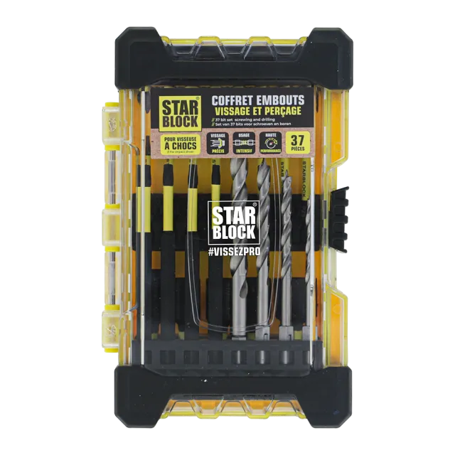 starblock-bit-und-bohrer-set-37-teilig-tx-pz-ph-hex-holzbohrer-impact image 1