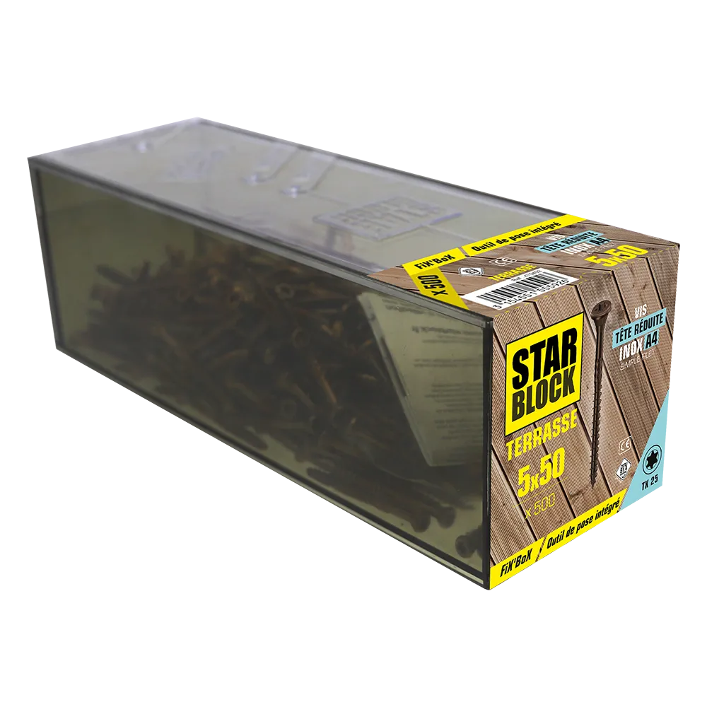 starblock-terrassenschraube-5-x-50-mm-a4-edelstahl-braun-torx image 3