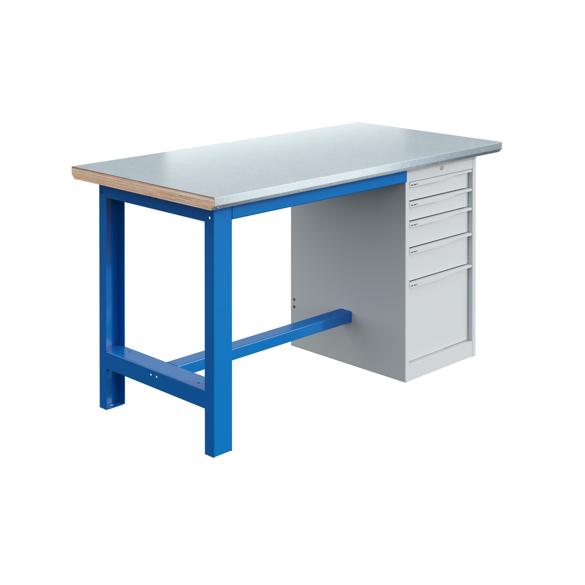 sofame-si-werkbank-mit-schubladenblock-40-mm-multiplex-inox-1500-kg image 1